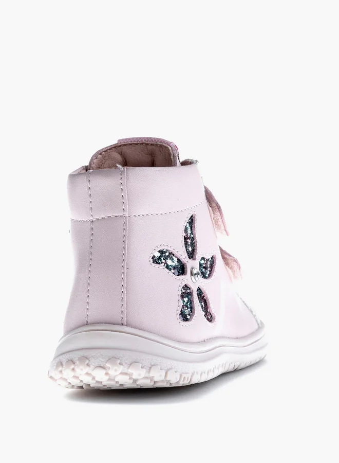 Pablosky Girls' High Top Boots with Hook and Loop Closure - 445675-J