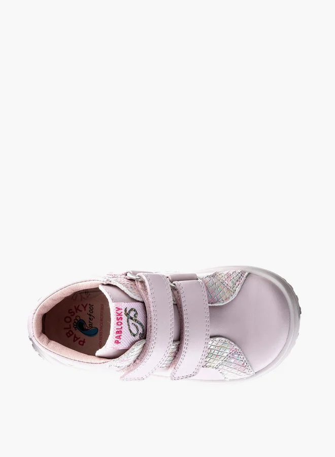 Pablosky Girls' High Top Boots with Hook and Loop Closure - 445675-J