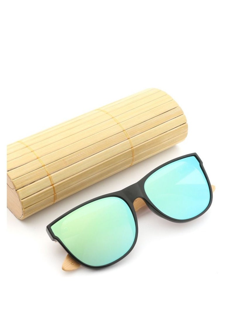 HDCRAFTER UV400 Bamboo Wood Ultra Thin Edge UV Protection Sunglasses - Image 2