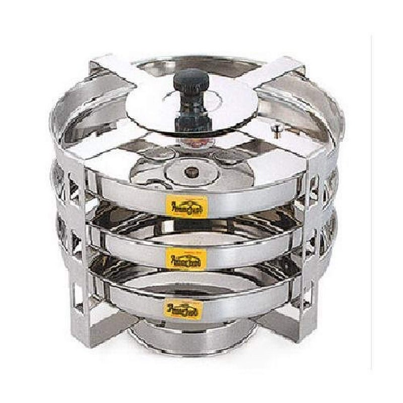 Tabakh DC103 3Plate Stainless Steel Dhokla Stand Small Silver