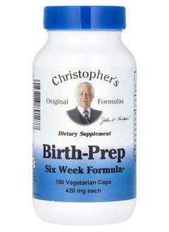Christopher's Original Formulas Birth-Prep Six Week Formula 840 mg 100 Vegetarian Caps (420 mg per Capsule) 