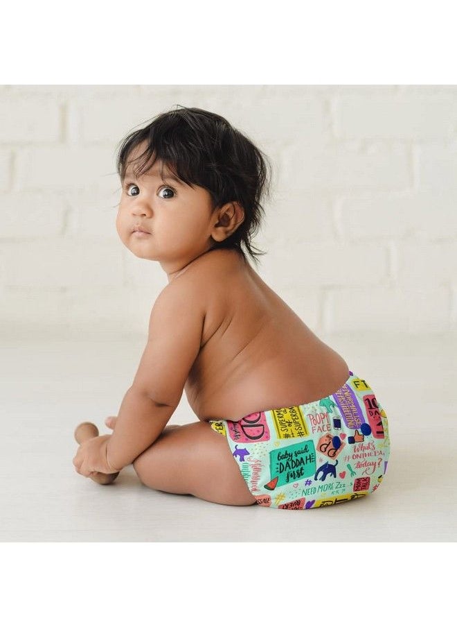 New Uno Freesize Cloth Diaper Set Of 2; Cloth Diaper For Babies 3M To 3Y ; Washable & Reusable Cloth Diaper ; Comes With Cloth Diaper Insert ; 2 Diaper And 2 Organic Cotton Soaker