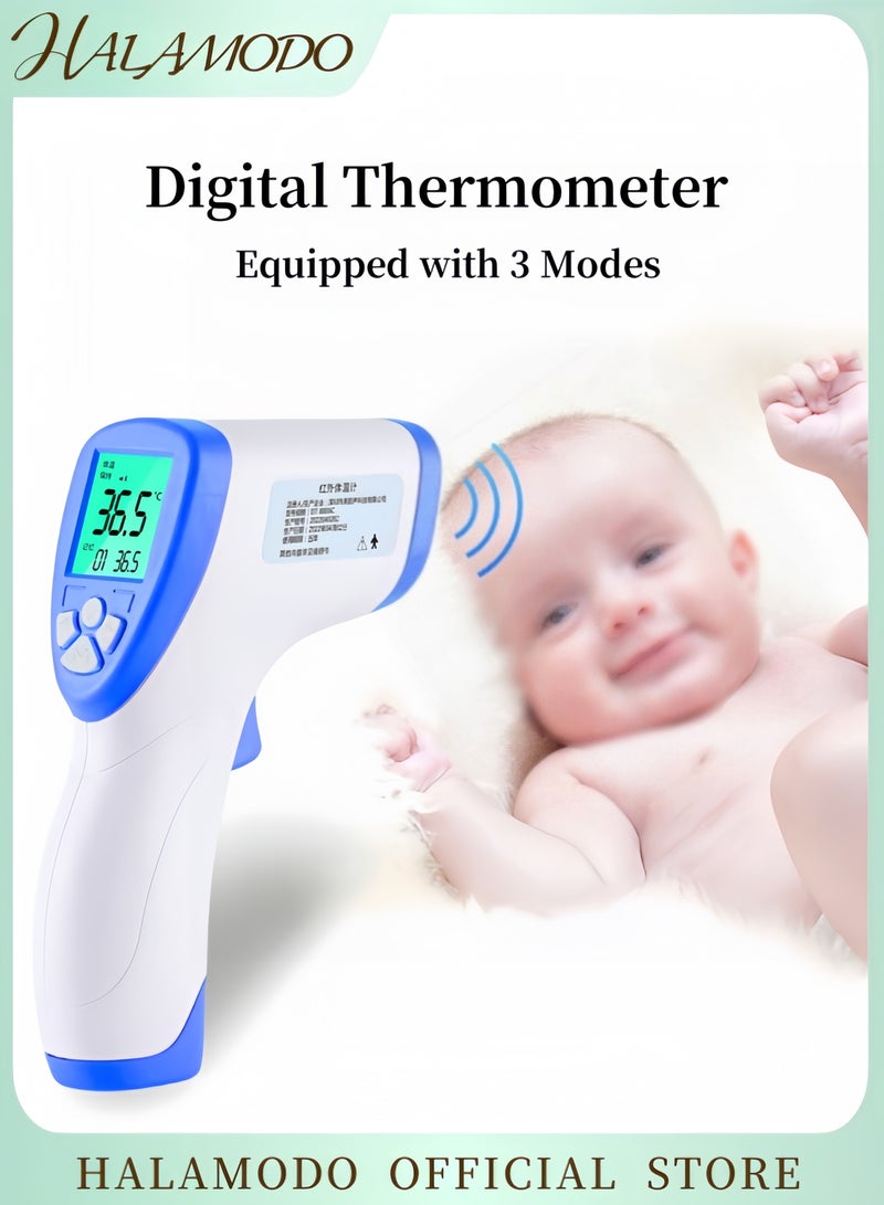 HALAMODO Digital Thermometer No Touch Forehead Thermometer Body Surface Mode Infrared Thermometer with Instant Accuracy Readings for Adults & Kids & Baby  - Image 1