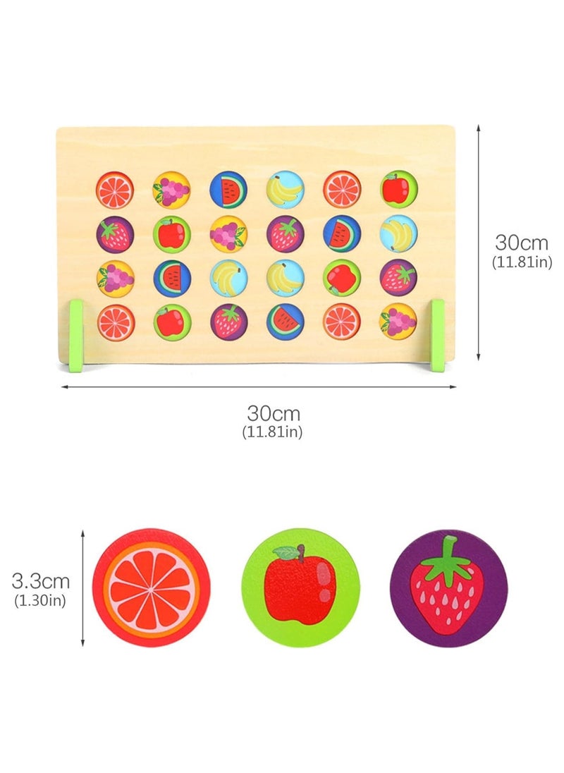 Toy Box - Montessori Learning Toys Slide Puzzle Color & Shape Matching Brain Teasers Logic Game Preschool Educational Wooden Toys for Kids - Image 1