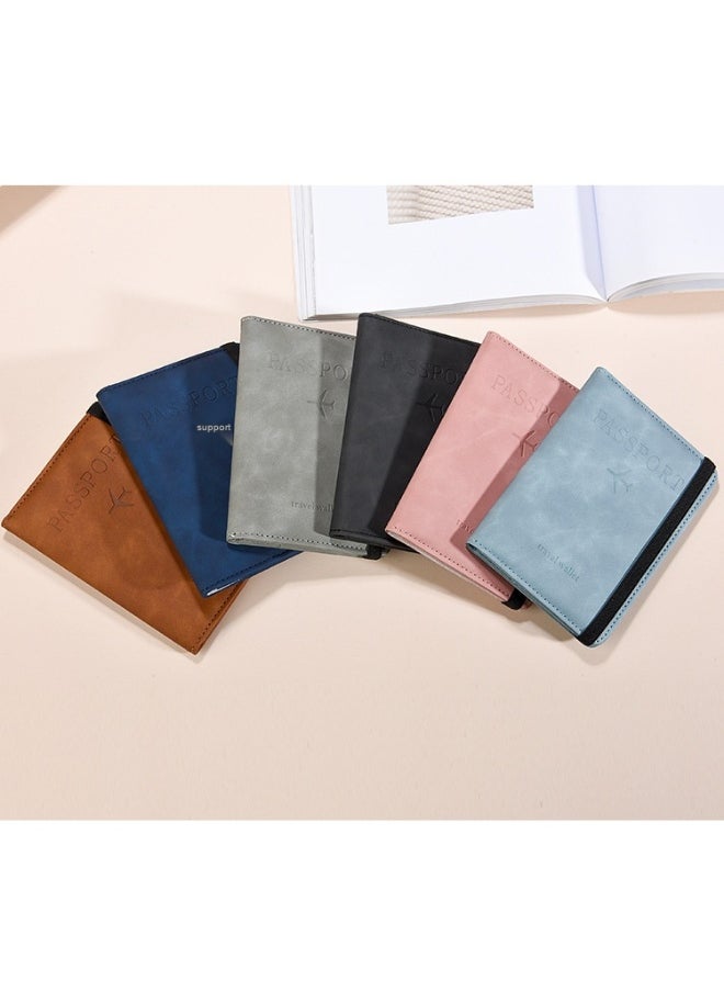 Generic - RFID Passport Holder, Thin Passport Wallet, Leather Surface, Multi Functional Wallet, Travel Passport Holder, Cute Card Holder - Image 1