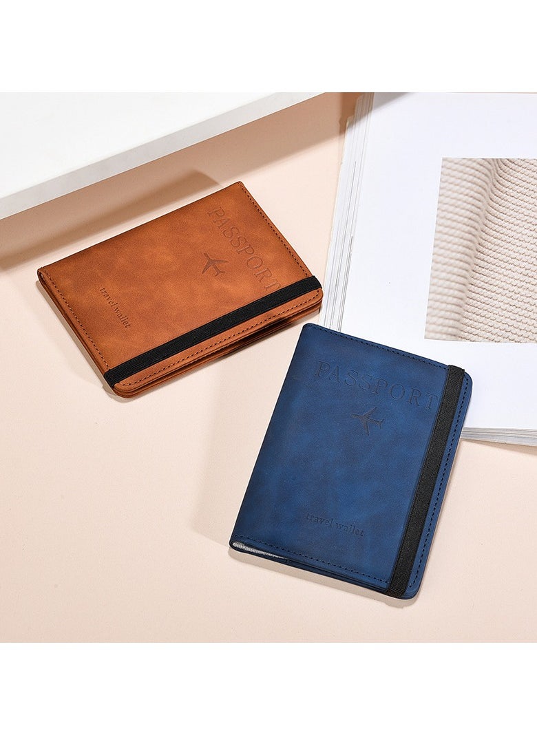 Generic - RFID Passport Holder, Thin Passport Wallet, Leather Surface, Multi Functional Wallet, Travel Passport Holder, Cute Card Holder - Image 1