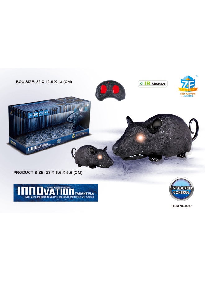 Hot-selling Infrared Remote Control Electric Lizard Simulation Snake Mouse Spider April Fool's Day Trick Animal Remote Control Toy-Color:Infrared Remote Control Mouse 9987  - Image 1