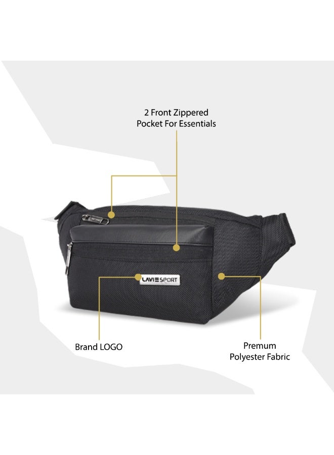 لافي حقيبة خصر لافي سبورت  لتر آلبيز سوداء - Image 2