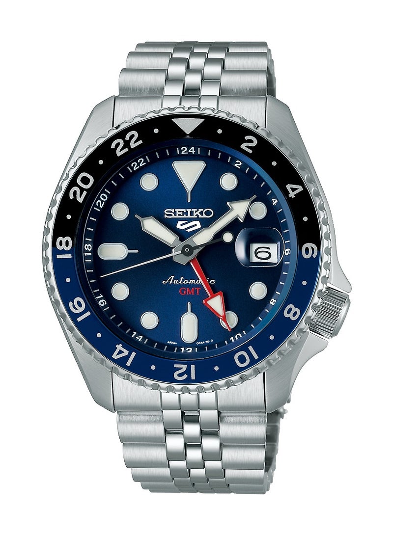 Seiko 5 Sports SSK003K1 Men's Automatic GMT Watch – Blue Dial, Stainless Steel – 42.5mm - Image 1