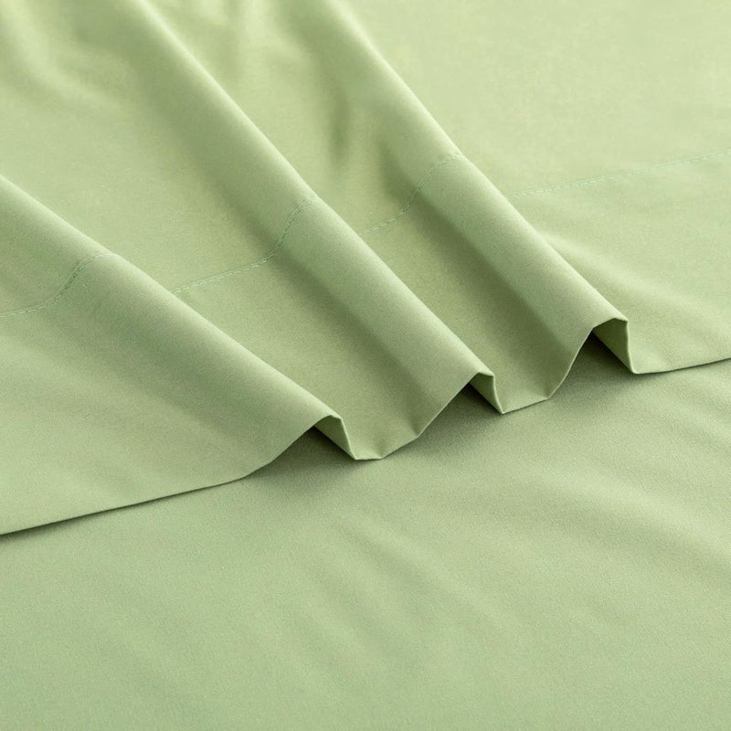 Ghooss Full Size Sheet Set-Soft Microfiber Bed Sheets,14inch Deep Pocket Fitted Sheet,Wrinkle & Fade Resistant,Hypoallergenic,Breathable-4 Piece(Full,Sage Green) - Image 3