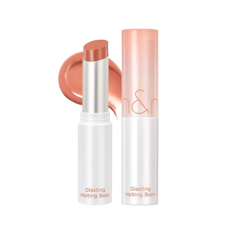 rom&nd Glasting Melting Lip Balm 01 Coco Nude | Vegan Tinted Hydrating Glossy Lip Color for Dewy Shine & Subtle MLBB Effect | Non-Sticky, Plant-Based Oils - Image 1