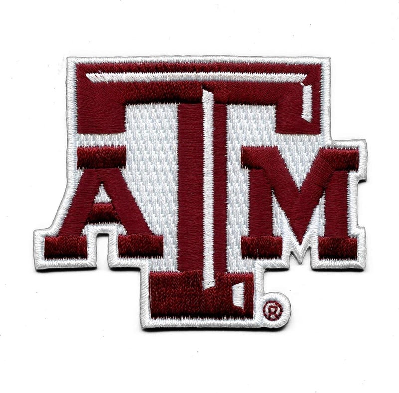Texas A&M Aggies Primary Logo Iron On Embroidered Patch Medium