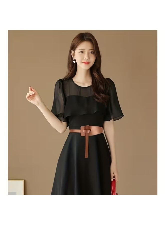 Goolsky Classic Knotted Thin Belts Elegant Solid Color PU Skinny Waistband Vintage Dress Coat Girdle For Women daily use - Image 3