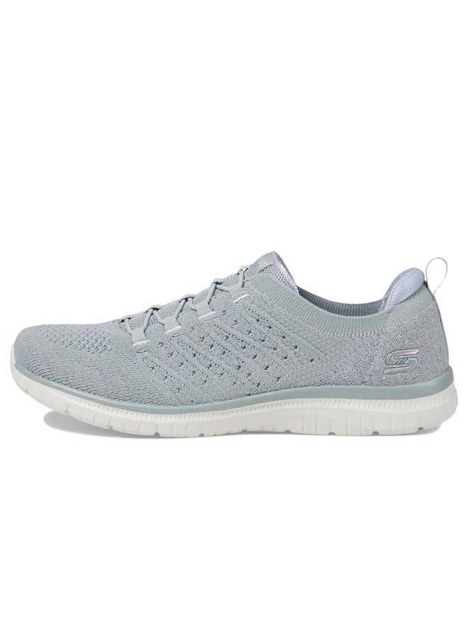 SKECHERS VIRTUE WOMEN SHOES LIGHT GREY, 39.5 - Image 4