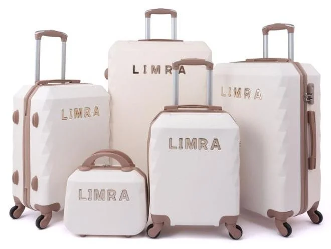 LIMRA Limra Luggage Trolley Bags set of 5 Pcs Beige/Gold