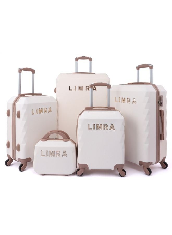 ليمرا طقم شنط سفر مكون من 5 حقائب بيج/ذهبي - Image 1