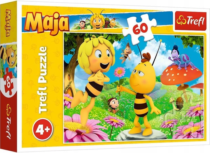 Trefl, A Flower for Maja, Maya the Bee, 60 Pieces, for Children from 4 Years - Image 1