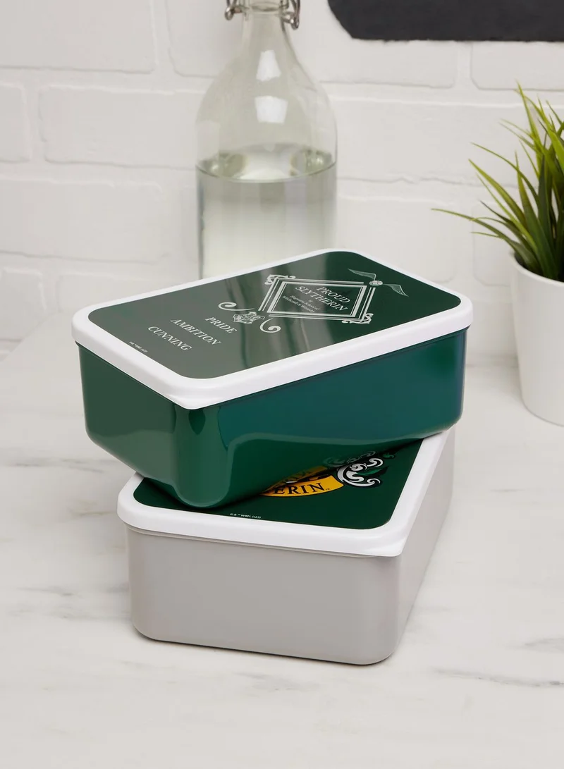 Half Moon Bay Lunch Box Set Of 2 - Harry Potter (Slytherin)