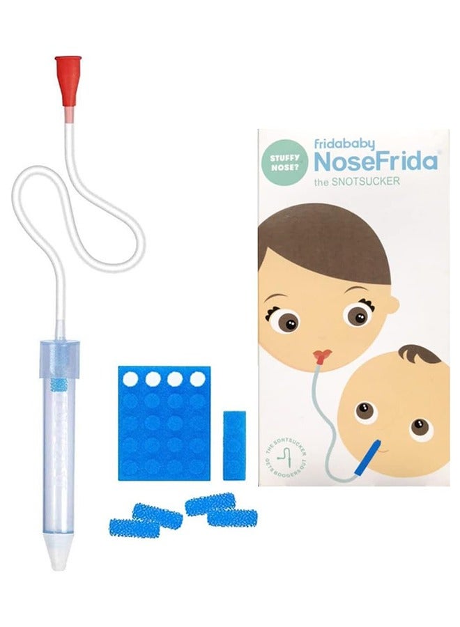 Baby NoseFrida SnotSucker for Baby, Nasal Aspirator for Baby, Nose Sucker Baby Nasal Aspirator for Baby, Congestion Relief with 24 Extra Hygiene Filters  - Image 1