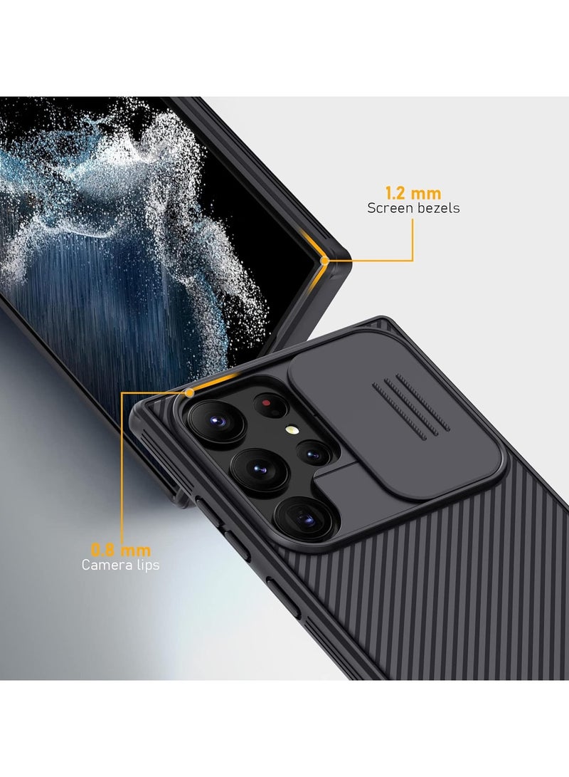 Nillkin Case Cover CamShield Pro  Case With Slide Camera For Samsung Galaxy S23 Ultra (Black) - Image 4