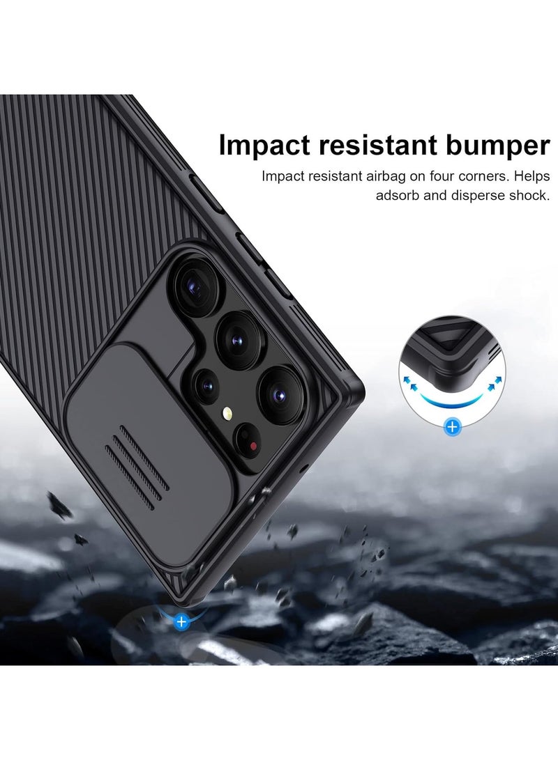 Nillkin Case Cover CamShield Pro  Case With Slide Camera For Samsung Galaxy S23 Ultra (Black) - Image 5