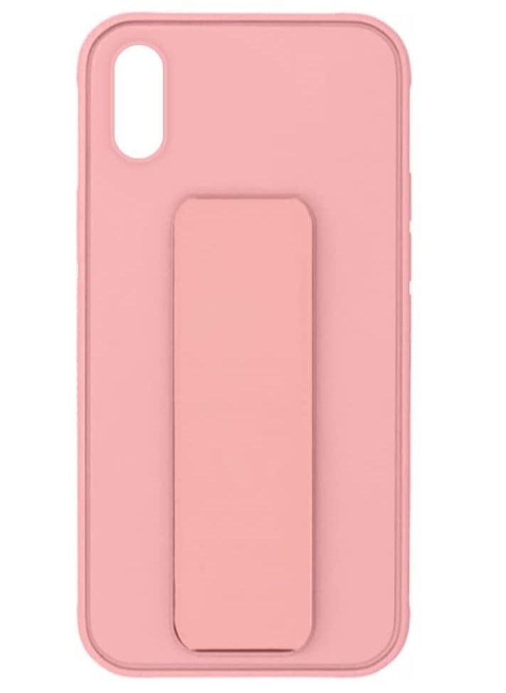 VITION - Case Cover For iPhone XS Max Finger Grip Phone holder Case Car Magnetic Multi-function 3 in 1 Shockproof Back Cover Protective Case (iPhone XS Max light pink) - Image 1