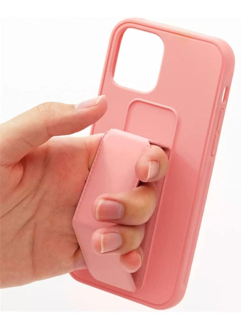 VITION - Case Cover For iPhone XS Max Finger Grip Phone holder Case Car Magnetic Multi-function 3 in 1 Shockproof Back Cover Protective Case (iPhone XS Max light pink) - Image 1