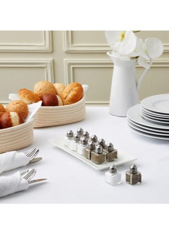 TYCOM Castor Salt and Pepper Shakers 24 packs Pocket Condiment Bottle Individual Seasonings Shakers Salt Container Holder Seasoning Holders Glass Pepper Jar Spice Jars Silver lids.  - Image 4