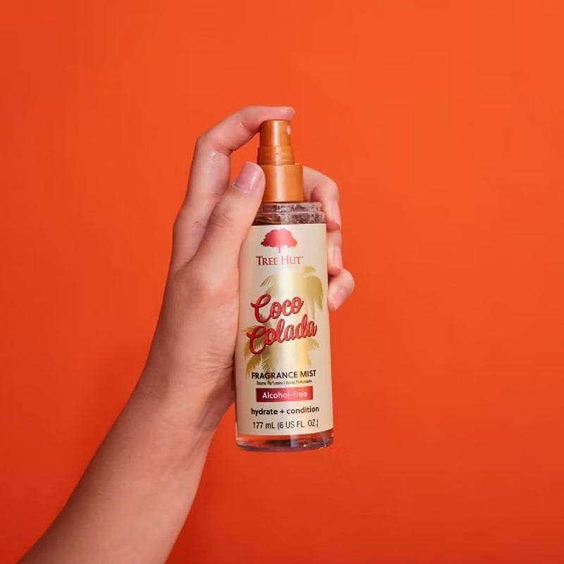 Tree Hut رذاذ عطر شجرة هوت كوكو كولادا | رذاذ للحصول على شعور منعش أو طبقه مع عطورك المفضلة | رذاذ جسم متعدد الاستخدامات | 6 أونصة سائلة - Image 2