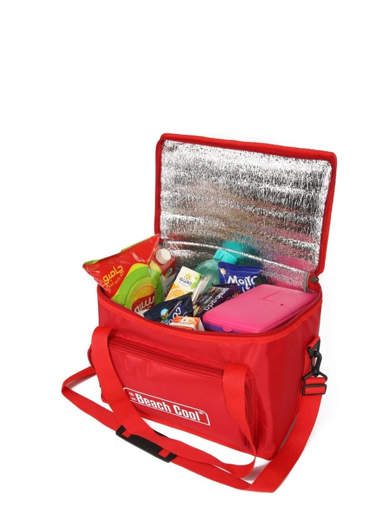 Beach Cool Padded and High Quality Material Hot and Cold Storage Bag with Adjustable Strap (25L)- Pink - Image 2