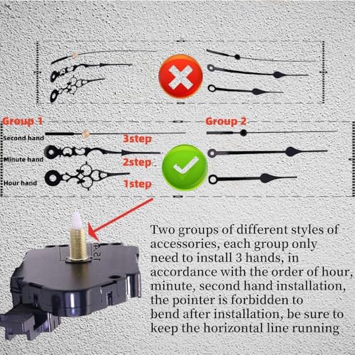 Prettyia Quartz Pendulum Trigger Clock Movement Chime Music Box Completer DIY Wall Mechanism Repair Parts Replacement with,Maximum dial Diameter 9.5inch - Image 4