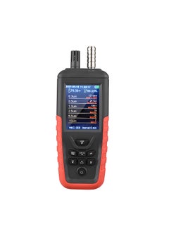 Dust Particle Counter 6-Channel 0.3um/ 0.5μm/ 1.0μm/ 2.5μm/ 5.0μm/ 10um PM2.5 PM10 Detector with 3.2-inch Backlight TFT Color Screen Air Quality Tester
