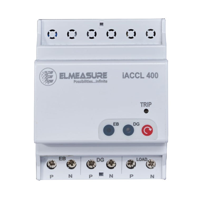ELMEASURE White, 32A (DG I/P: 32A) Automatic Changeover with Current Limiter, Single Phase ACCL - Image 3