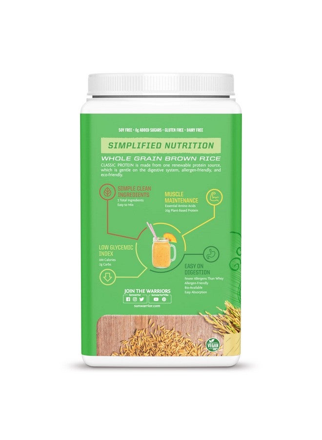 Sunwarrior Vegan Classic Plant Protein - 750 g (Vanilla) - Image 5