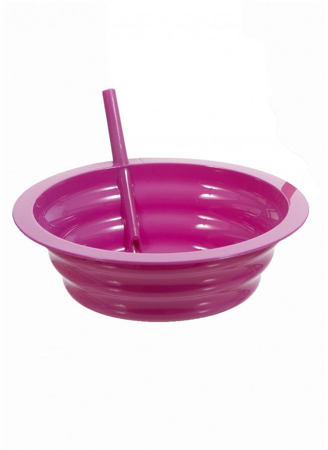 Arrow Home Products - Sip-A-Bowl Cereal Bowl with Built-in Straw - Colors Vary - Qty:1 (Green, Pink, or Blue) - Image 1