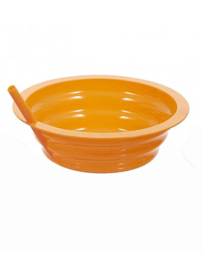 Arrow Home Products - Sip-A-Bowl Cereal Bowl with Built-in Straw - Colors Vary - Qty:1 (Green, Pink, or Blue) - Image 1