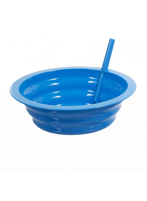 Sip-A-Bowl Cereal Bowl with Built-in Straw - Colors Vary - Qty:1 (Green, Pink, or Blue)