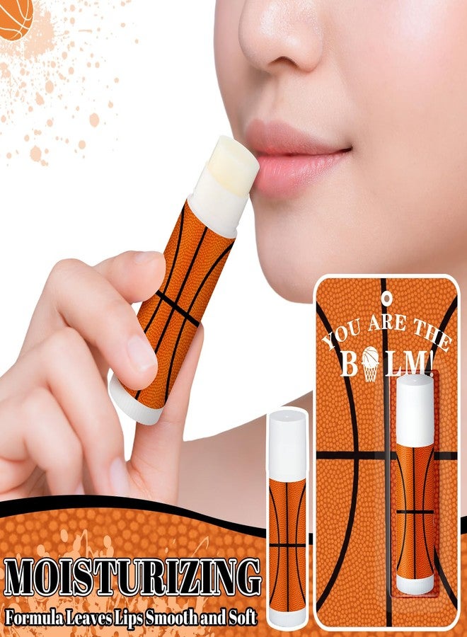 Loopeer 35 Pack Lip Balm Bulk Natural Moisturizing Lipstick Set Party Favors Sports Gift for Team Teen Adults Birthday Party Game Decorations Supplies(Basketball) - Image 3