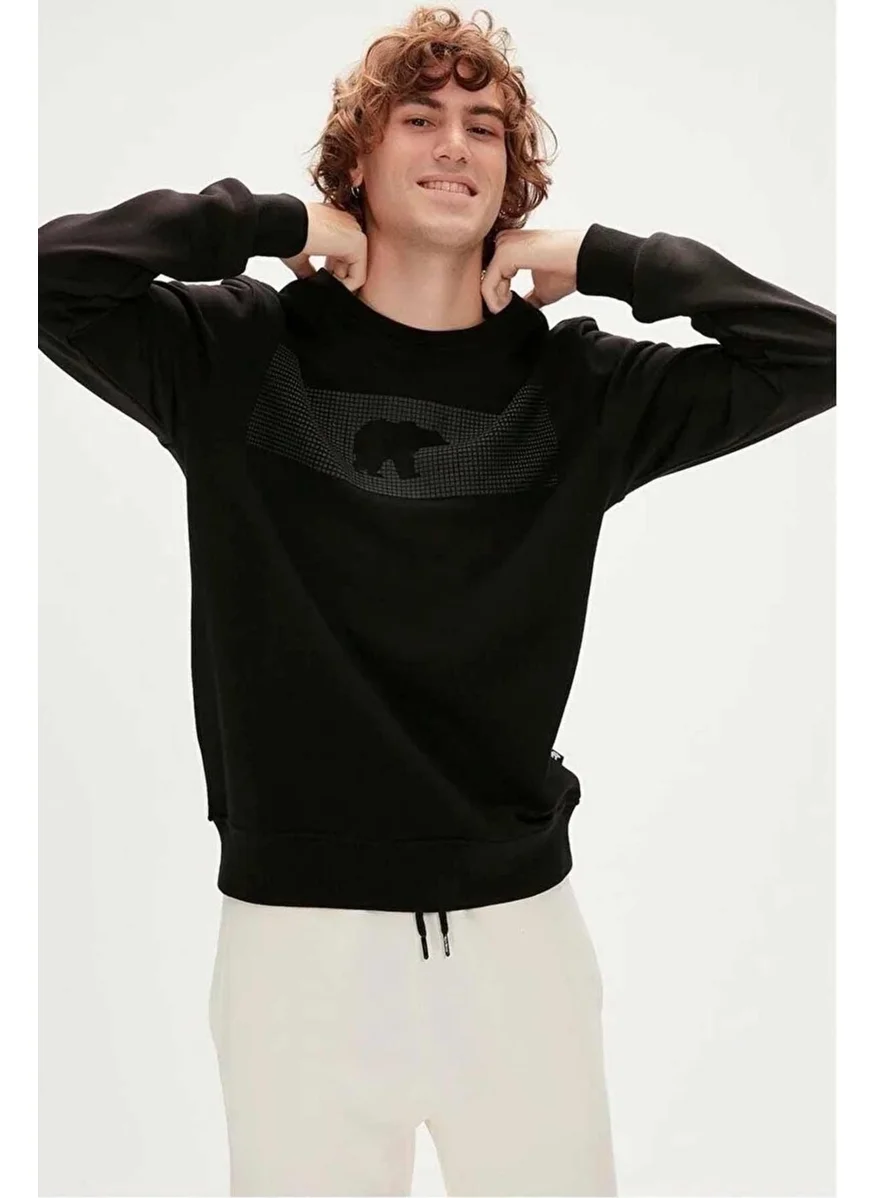 باد بير Fancy Crewneck Men's Sweatshirt 19.02.12.007MIDNIGHT