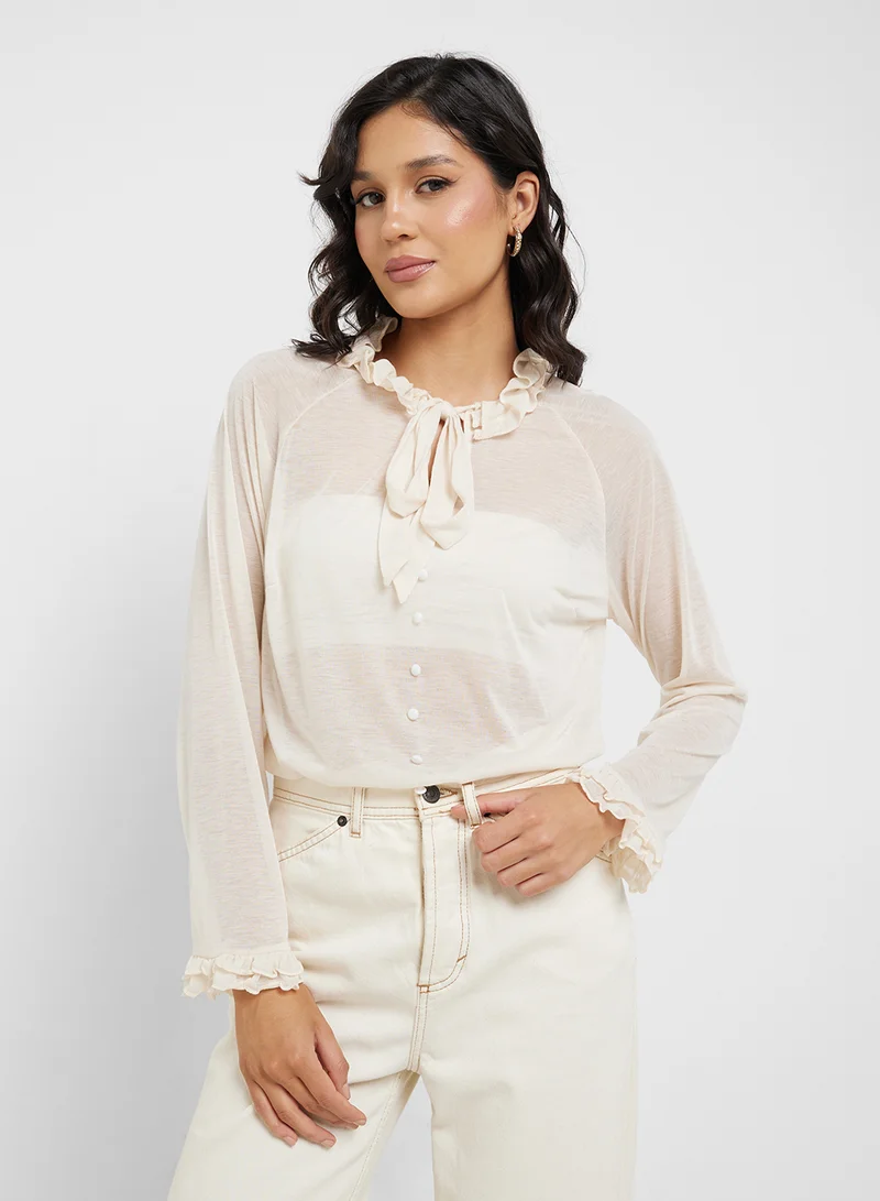 سيفي فور هانيا Ruffle Detail Top