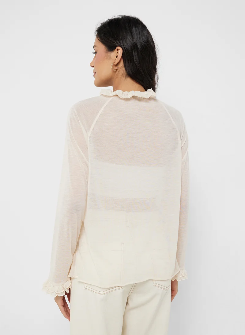 سيفي فور هانيا Ruffle Detail Top