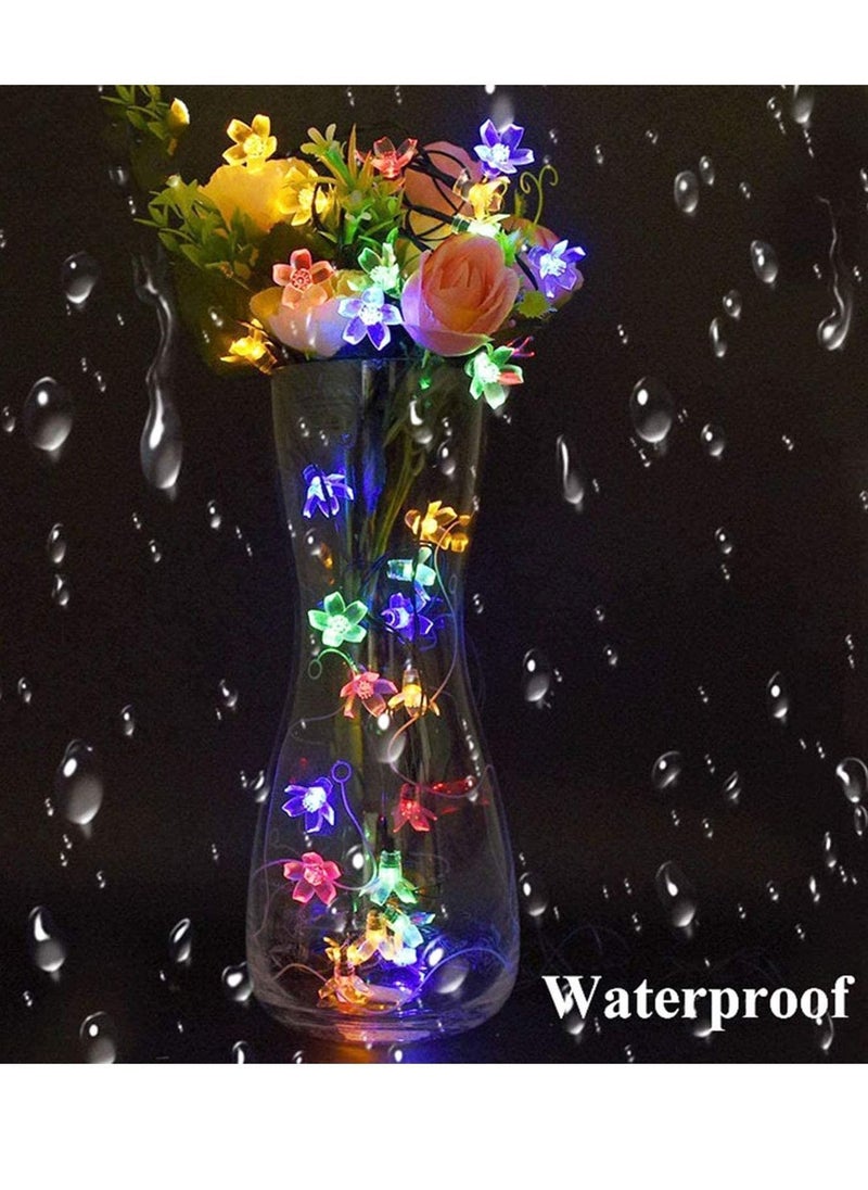 Y&D - Solar Lights Outdoor, Waterproof Flower Powered Fairy String with 8 Modes for Garden, Patio, Yard, Gazebo Tree, Parties - Image 1