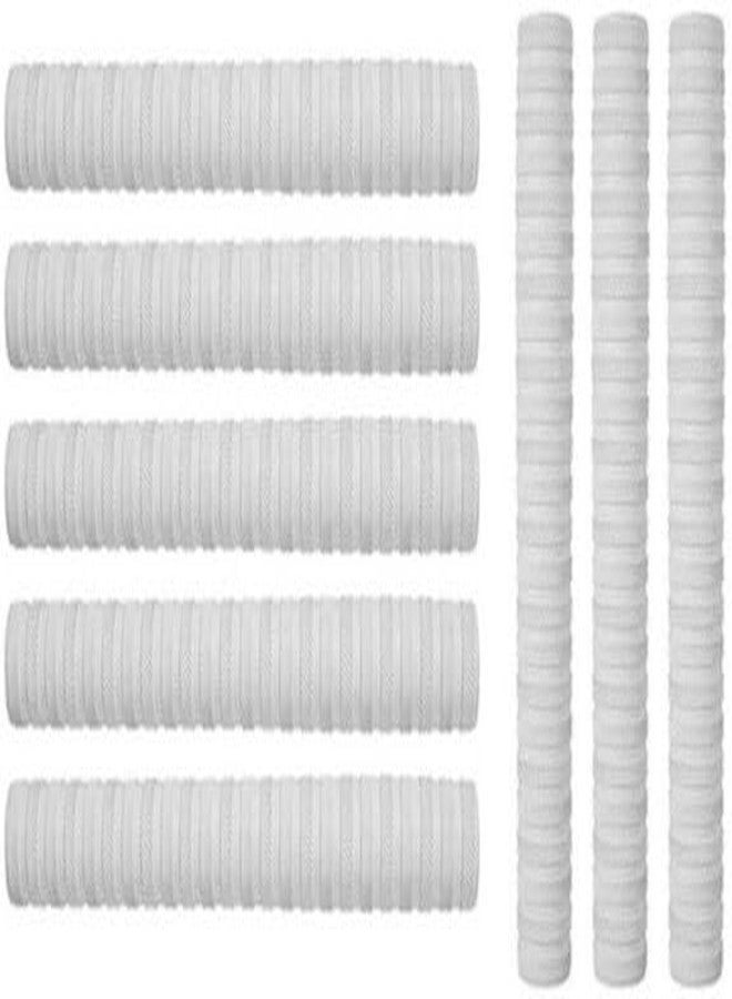 Owlix Premium Cricket Bat Handle 8 White Grips - Diamond Pattern (8-Pack) - Image 5