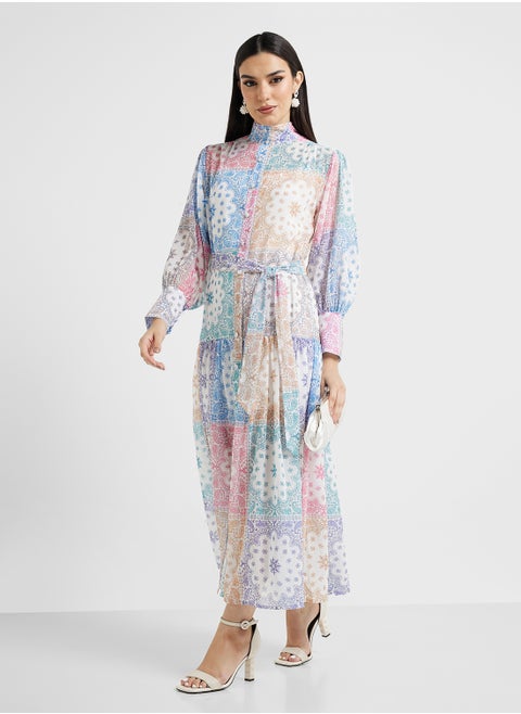Geometric Print Dress