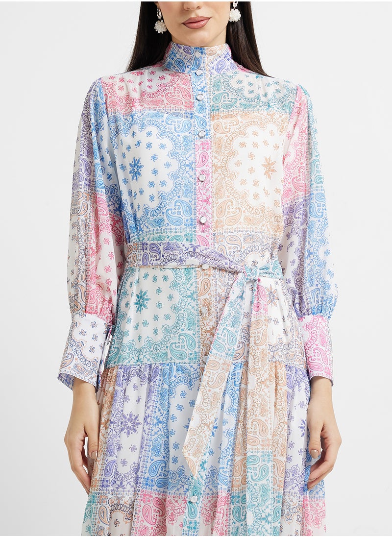 Khizana - Geometric Print Dress - Image 1