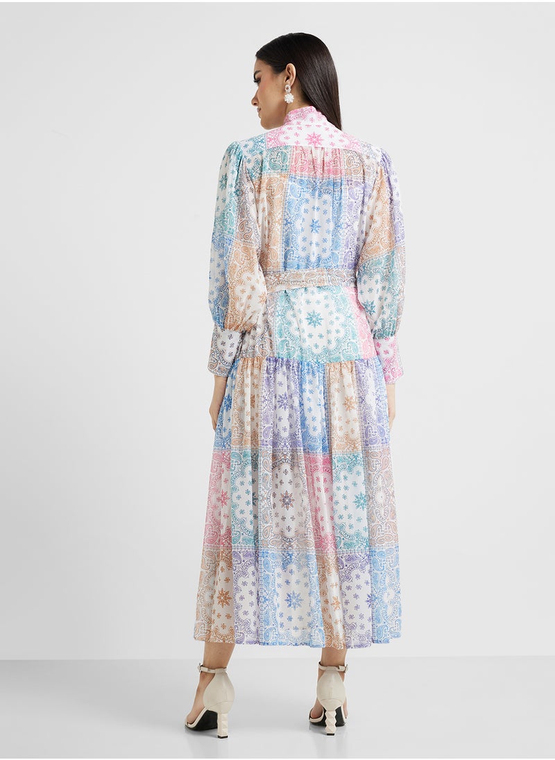 Khizana - Geometric Print Dress - Image 1