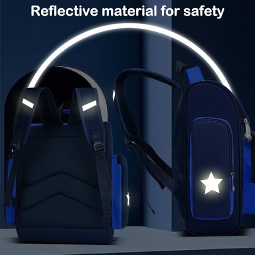 PALAY ® Fancyku® School Backpack for Boy Kids Waterpoof Large Capacity School Bag, Travel, Camping, Burden-relief Backpack for Kids Gift (6-12 Years Old), Red - Image 5