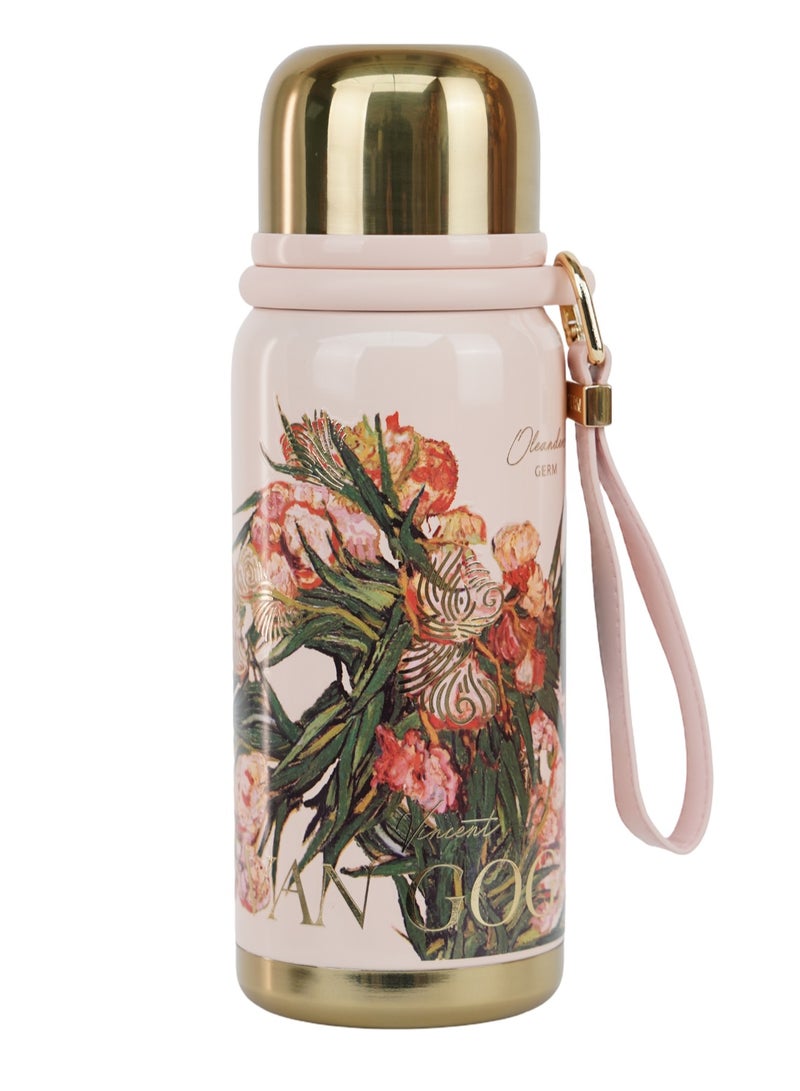 GERM Oleanders Mini Sport Vacuum Bottle 580ml | GERM × THE MET Van Gogh Series Stainless Steel Insulated Thermos with Cup Lid | BPA-Free Leak-Proof Hot & Cold Flask | Artistic Travel Mug Inspired by Van Gogh - Image 1