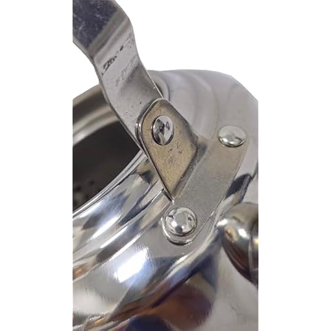 المنزل الذكي غلاية شاي مع غطاء ومقبض مقاوم للحرارة من الفولاذ المقاوم للصدأ للشاي والقهوة والماء الساخن مثالية للمنزل والمكتب والفندق سعة 15 لترًا - Image 4