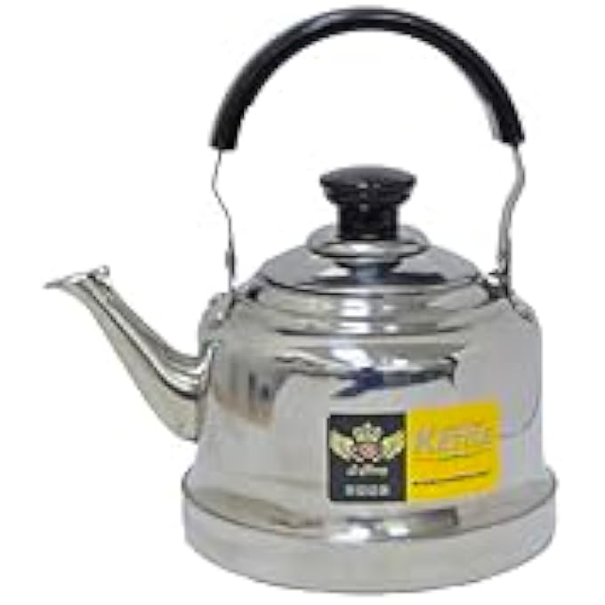 المنزل الذكي غلاية شاي مع غطاء ومقبض مقاوم للحرارة من الفولاذ المقاوم للصدأ للشاي والقهوة والماء الساخن مثالية للمنزل والمكتب والفندق سعة 15 لترًا - Image 1